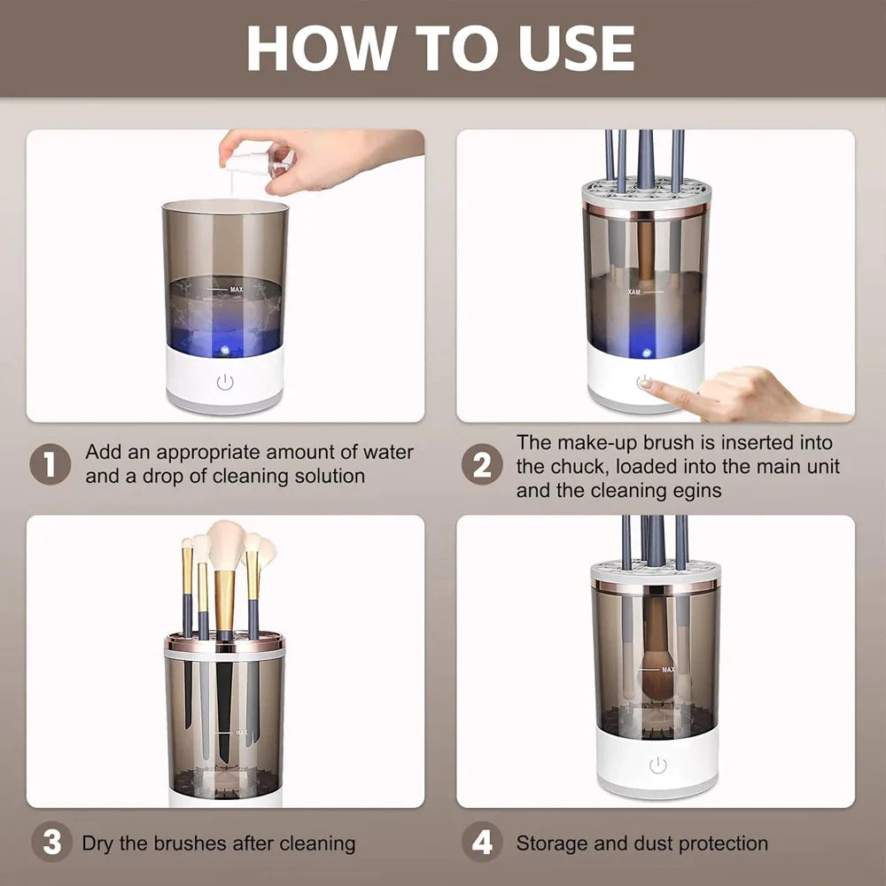 Nolanson™ Electric Makeup Brush Cleaner